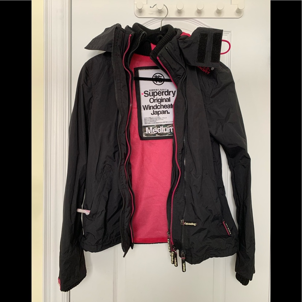 Superdry Original Black Windcheater Jacket NWOT